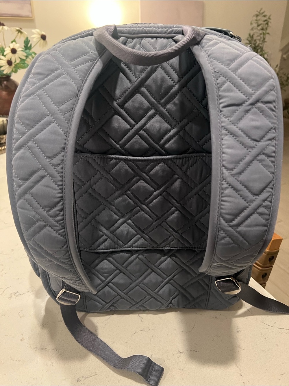 Vera Bradley Quilted Backpack - Slate blue/gray - Picture 4 of 10